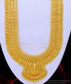 HRM681 - Grand Look Stunning Gold Broad Heavy Lakshmi Haram Kerala Wedding Jewellery 