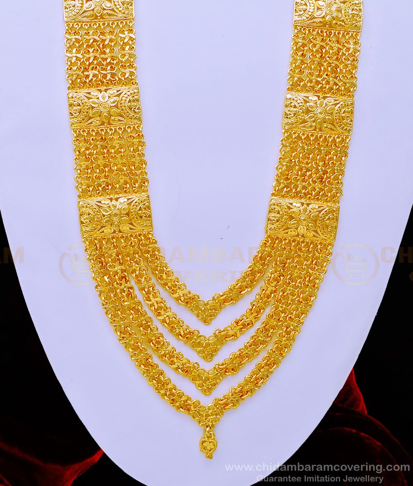 HRM683 - Bridal Wear Four Line Rani Haar Latest Design for Wedding