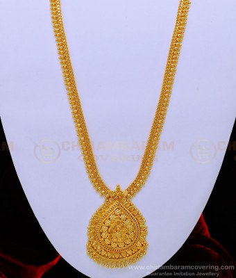 HRM694 - Traditional Gold Beads Long Haram Design 1 Gram Gold Plated Haram Buy Online