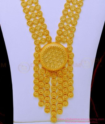 HRM738 - Latest Arabic Jewelry Design Modern Gold Haram with Earrings Set for Wedding