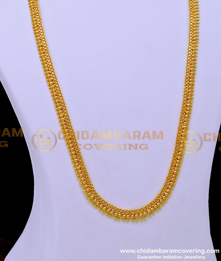HRM764 - 1 Gram Gold Light Weight U Shape Simple Haram Design Online
