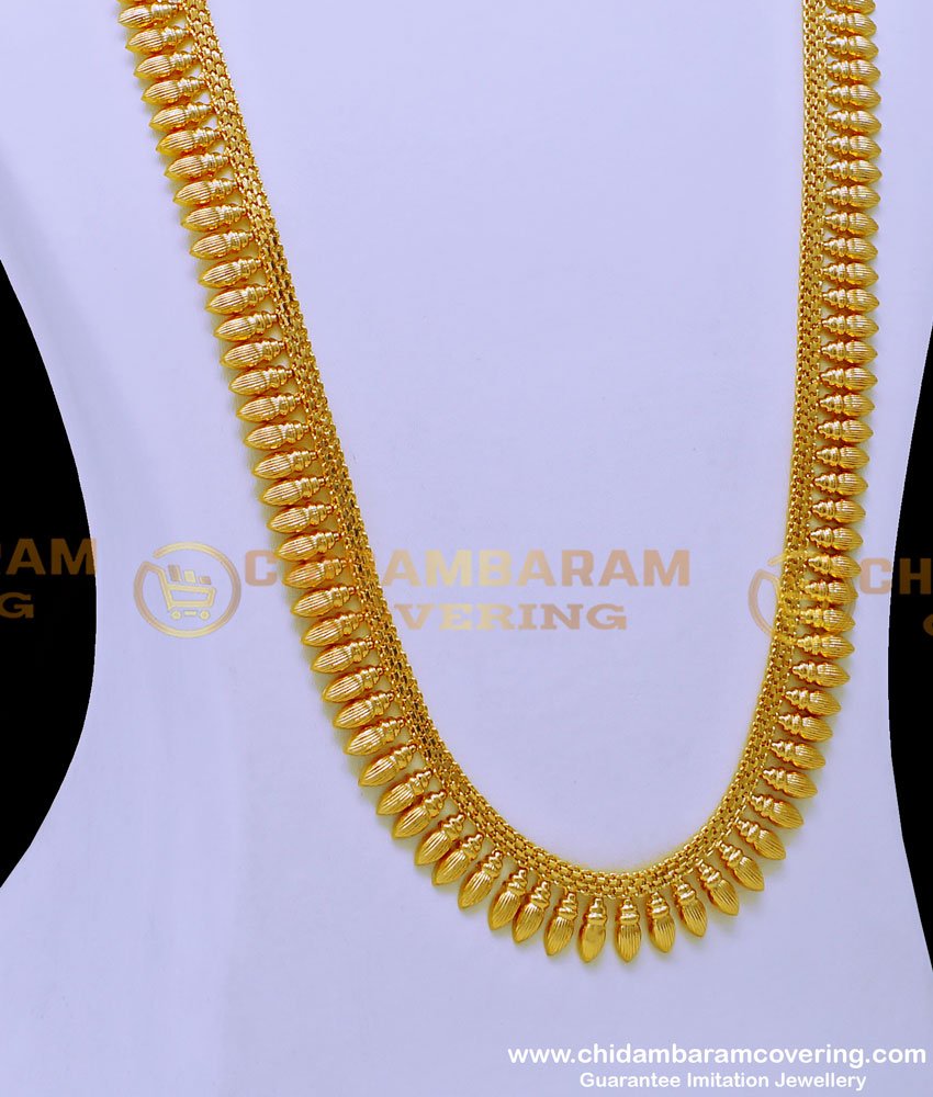 HRM787 - One Gram Gold Light Weight Simple U Shape Long Haram Design for Women