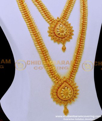 HRM799 - New Model Haram Set 1 Gm Gold Plated Jewellery Online 