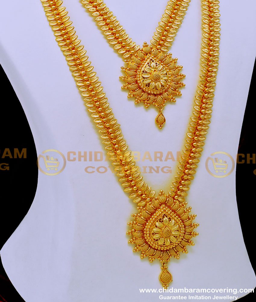 HRM799 - New Model Haram Set 1 Gm Gold Plated Jewellery Online 