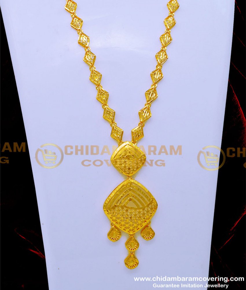 HRM820 - Dubai Gold Jewellery Design Light Weight Mini Haram Set 