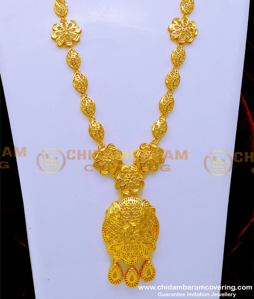 HRM822 - First Quality Gold Plated Dubai Gold Jewellery Mini Haram Set