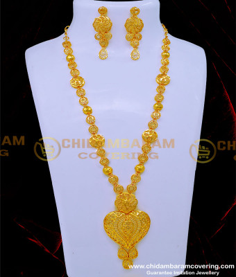 HRM823 - Wedding Dubai Gold Long Haram Set Designs with Guaranteed  
