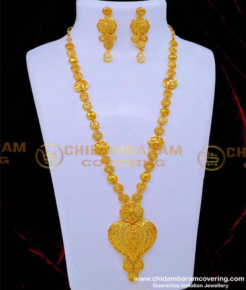 HRM823 - Wedding Dubai Gold Long Haram Set Designs with Guaranteed  