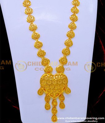 HRM825 - Real Gold Design Dubai Mini Haram with Earrings Online