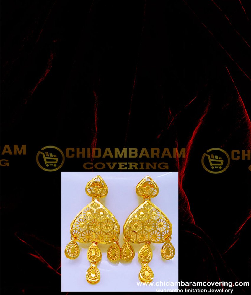 HRM825 - Real Gold Design Dubai Mini Haram with Earrings Online
