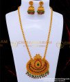 HRM830 - Best Quality Big Kemp Stone Dollar Temple Jewellery Set Online