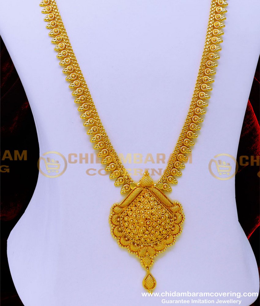 HRM846 - New Model Gold Design Plain Long Haram Designs Online