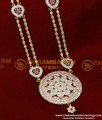 HRM853 - Beautiful Gold Look Impon Long Stone Haram Designs Online