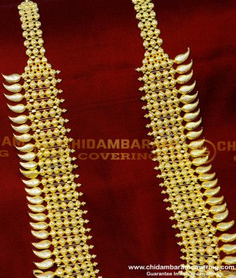 HRM854 - Grand Look Wedding Long Kerala Haram Design Buy Online