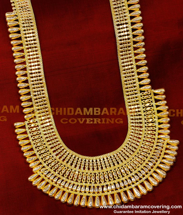 HRM855 - Bridal Wear Kerala Model Light Weight Long Haram Design