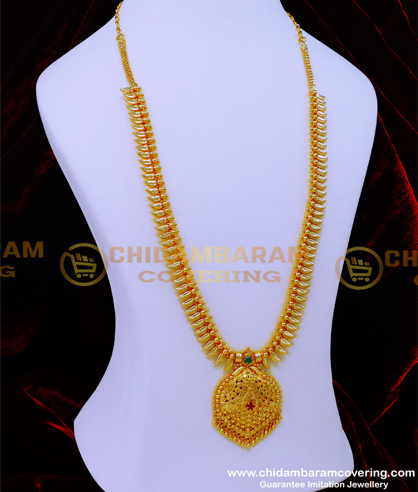 HRM868 - Attractive Leaf Design Singles Stone Long Haram Designs