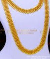 HRM872 - Gold Design U Shape Haram Simple Kerala Wedding Jewellery Sets 