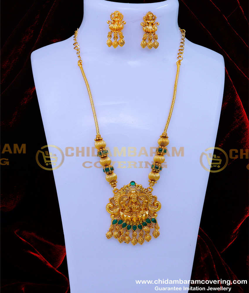 HRM877 - Best Quality Kemp Stone Traditional Antique Jewellery Set