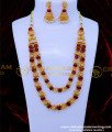 HRM879 - Modern Peacock Design Kemp Stone Antique Jewellery Set