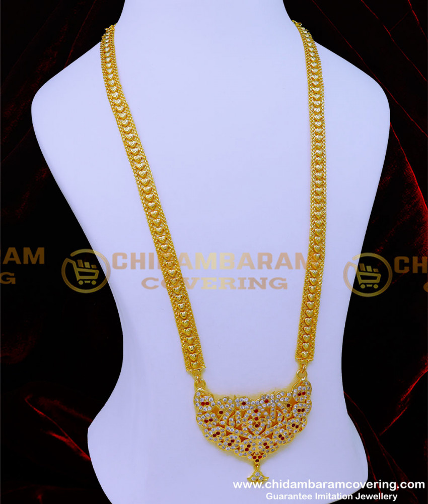 HRM884 - 5 Metal Stone Haram Design Impon Jewellery Online Shopping