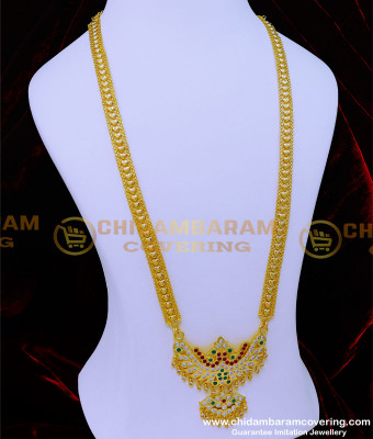HRM885 - Traditional Impon Jewellery Stone Pendant Haram Design 