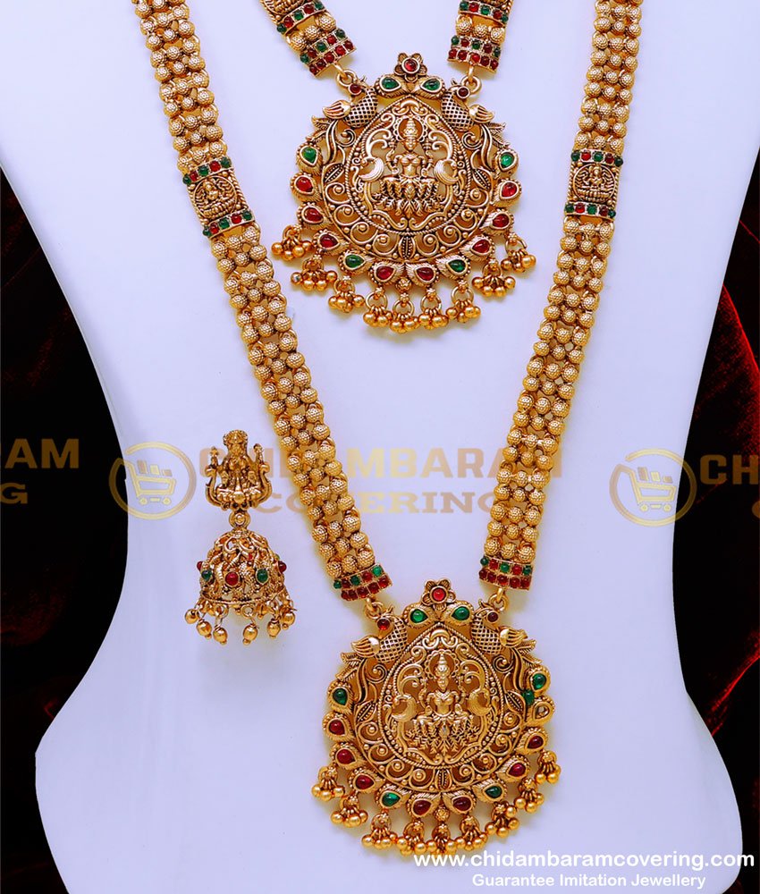 HRM906 - Latest Antique Jewellery Gold Designs Set for Wedding