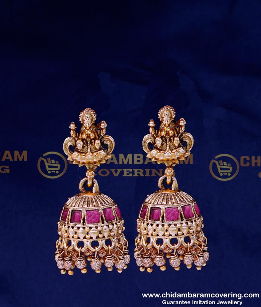 HRM912 - Latest Antique Jewellery Designs Lakshmi Haram Set Online