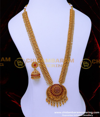 HRM913 - Best Quality Mullapoo Design Bridal Antique Jewellery Sets Online