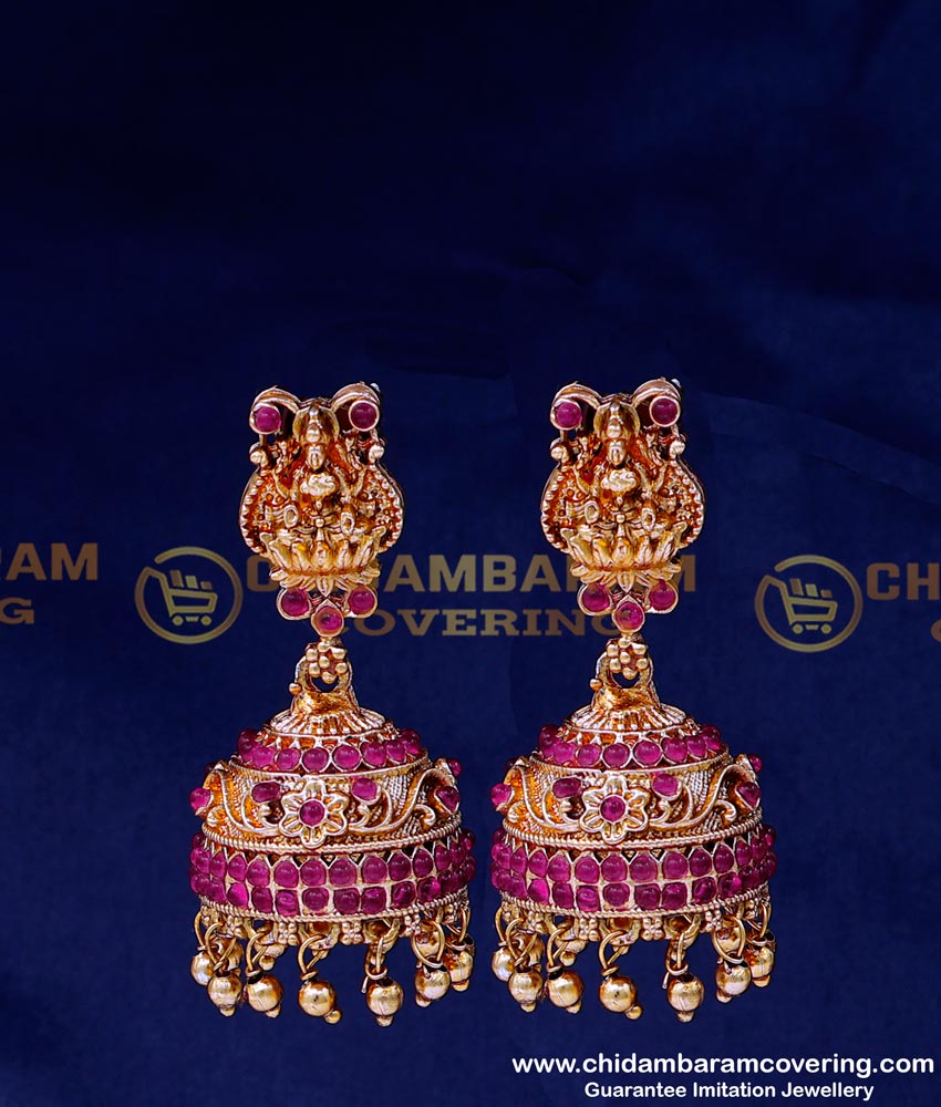 HRM915 - Latest Gold Beads Antique Long Lakshmi Haram Set Buy Online 