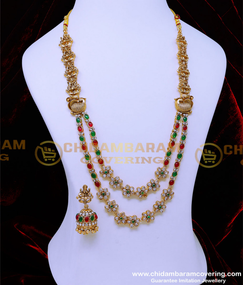 HRM918 - Unique Uncut Diamond Antique Jewellery Bridal Set