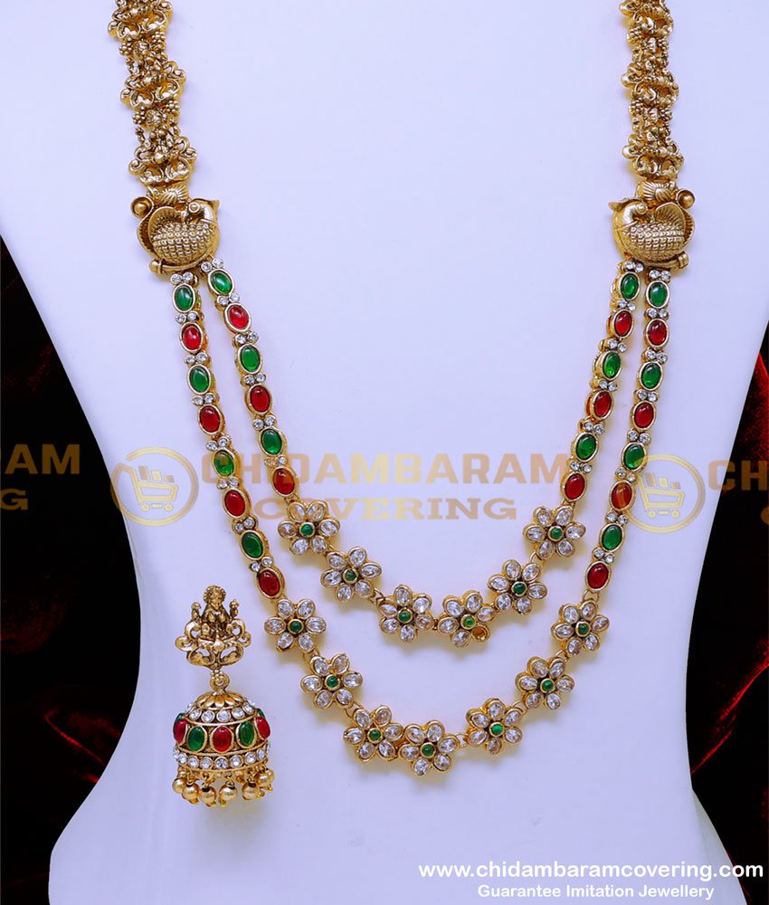 HRM918 - Unique Uncut Diamond Antique Jewellery Bridal Set