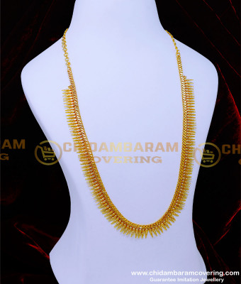 HRM924 - Kerala Pattern Long Haram Design Mullamuttu Mala Online
