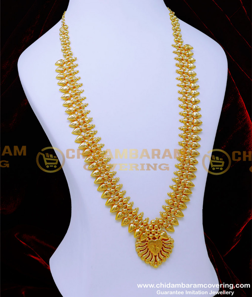 HRM930 - Traditional Long Kerala Haram Design for Wedding