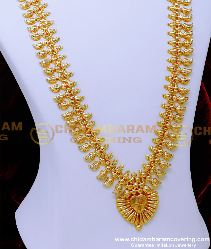 HRM931 - Kerala Light Weight Jewellery Gold Haram Designs