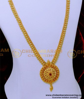 HRM952 - Wedding Stone Haram Designs 1 Gram Gold Plated Jewellery
