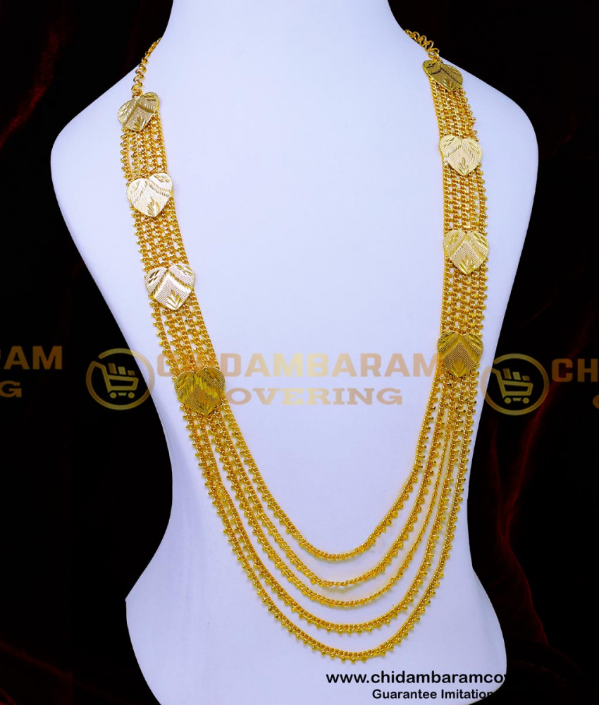 HRM978 - Beautiful Bridal Wear Rani Haar Gold Design for Wedding