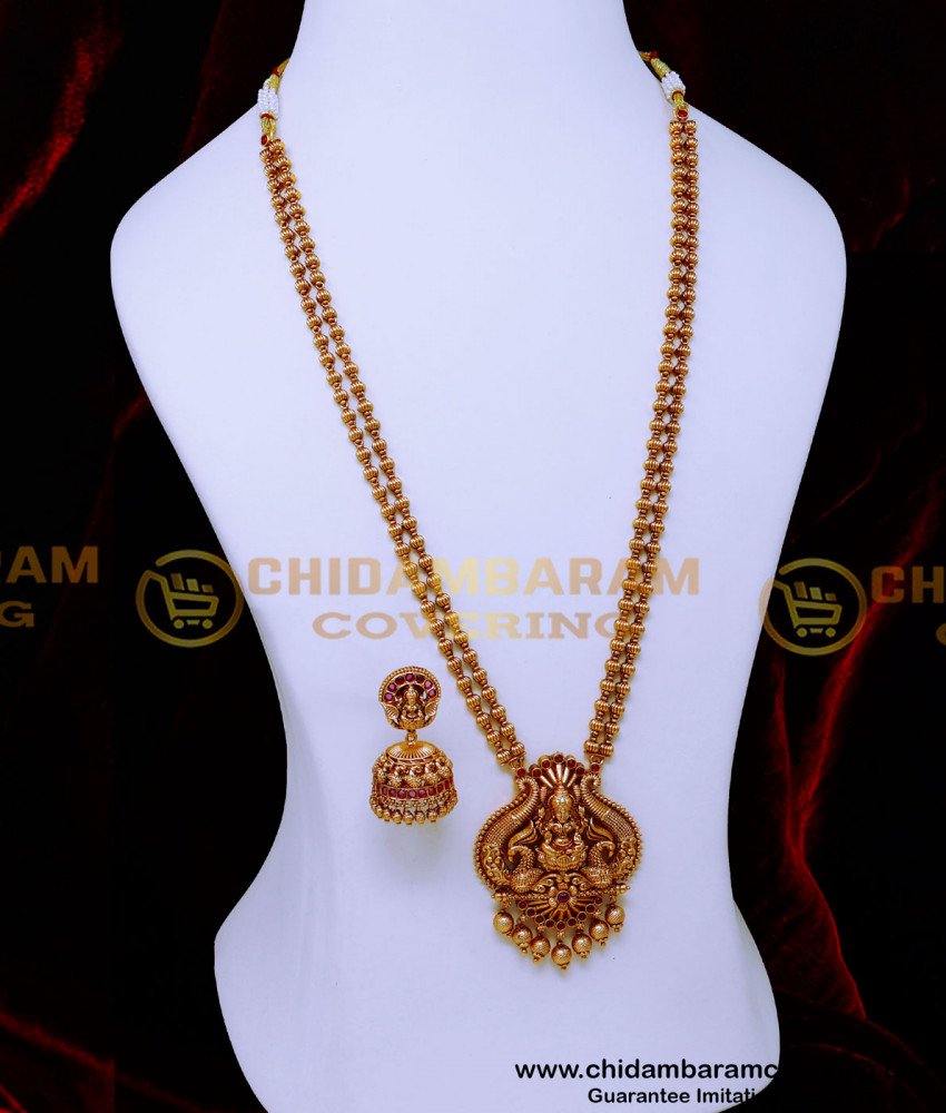 HRM1050 - Premium Quality Haram Antique Gold Artificial Jewellery