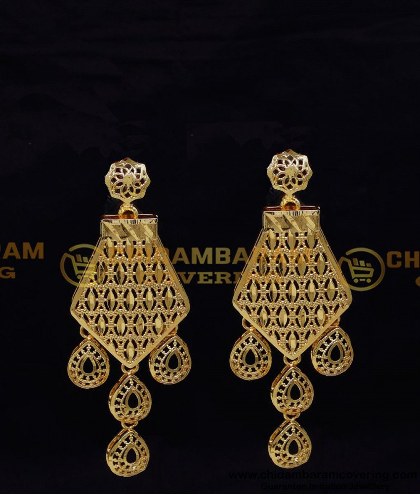 HRM1058 - Trendy Rani Haar Dubai Gold Haar Designs with Earrings