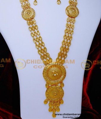HRM1060 - Gold Haram Designs Turkey Gold Jewellery Set Online