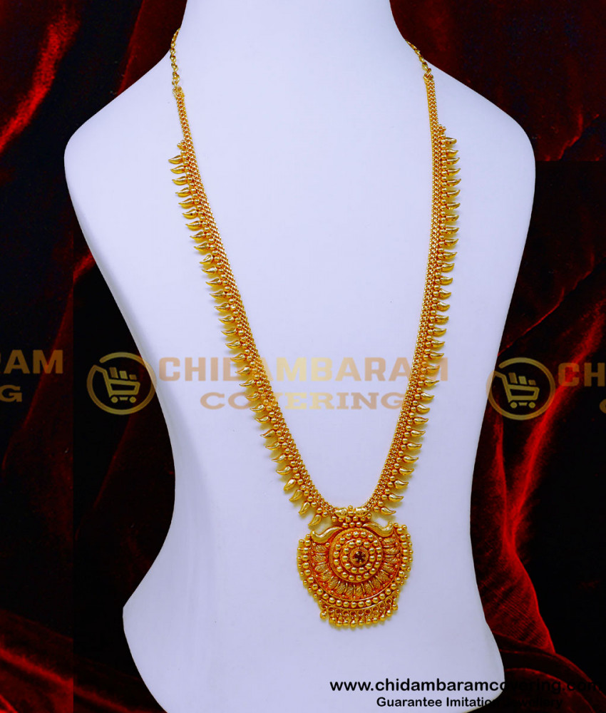 HRM1068 - Gold Plated Jewellery Long Haram Designs for Wedding