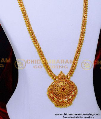 HRM1070 - Traditional South Indian Long Necklace Design Online