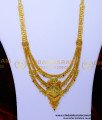 HRM1074 - Wedding Forming Gold Traditional 3 Line Rani Haar