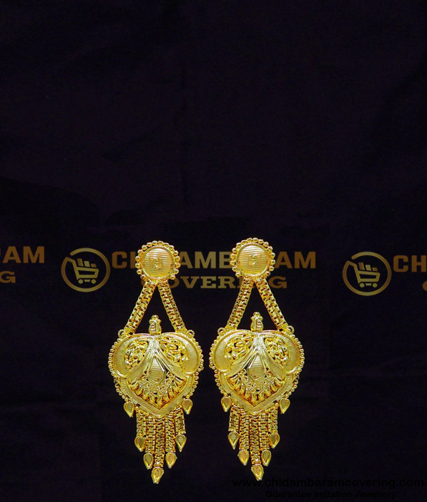 HRM1075 - Bridal Wear Gold Model Yellow Gold Long Haar Design