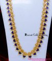 HRM1117 - Traditional Kerala White Stone Blue Palakka Mala Design
