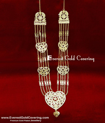 HRM1131 - Wedding Gold Governor Malai Designs Muslim Jewellery