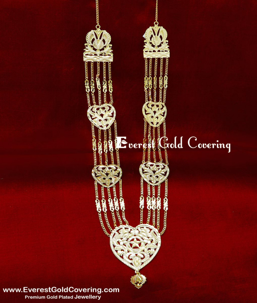 HRM1131 - Wedding Gold Governor Malai Designs Muslim Jewellery