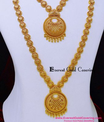 HRM1134 - Latest Marriage Bridal Necklace and Haram Set Online