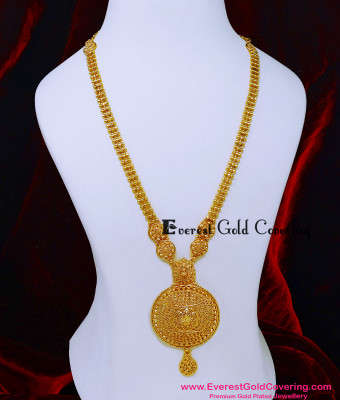 HRM1137 - Gold Plated Jewelry Design Long Haram for Wedding