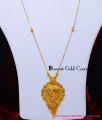 HRM1140 - Real Gold Look Simple Light Weight Pendant Haram Set