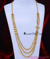 HRM1144 - Latest White Stone Gold Plated Chandra Haram Design